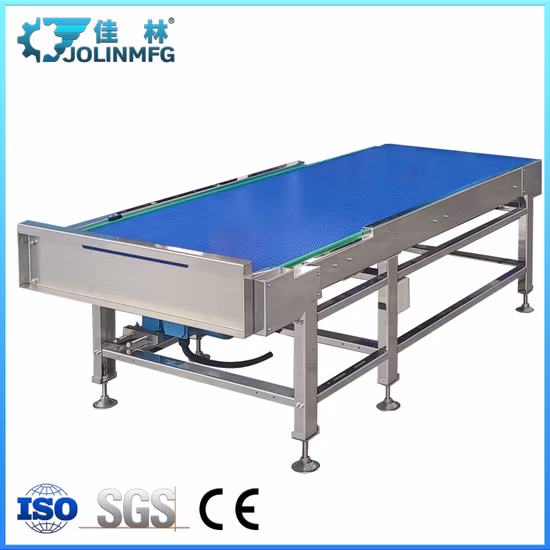 Modulares Netzgürtelketten-Gemüse- und Obstförderband aus lebensmittelechtem Kunststoff