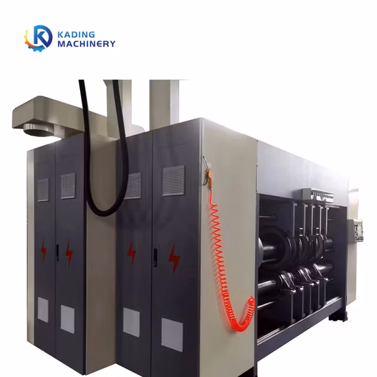Hochgeschwindigkeits-7/24-Service-Flexodrucker-Schlitzmaschine, die gewellten Karton stanzt